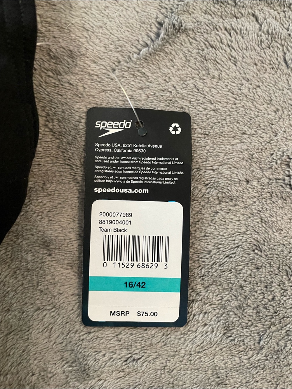 Speedo Endurance+ One Piece Swimsuit Women’s US Size 16/42 Black Racerback - Picture 7 of 11